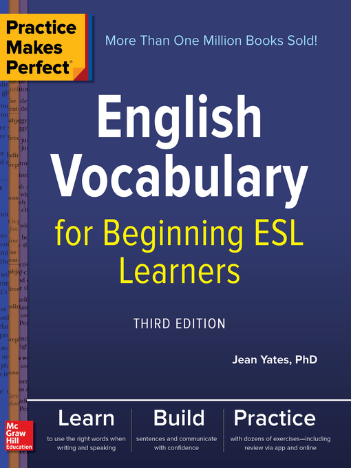 Title details for English Vocabulary for Beginning ESL Learners by Jean Yates - Available